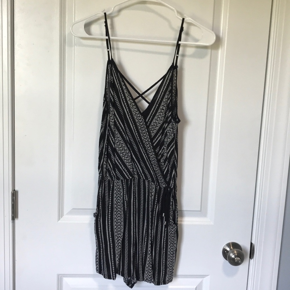 Black and White Romper